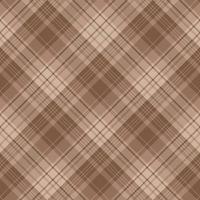 Seamless pattern in interesting cozy beige and brown colors for plaid, fabric, textile, clothes, tablecloth and other things. Vector image. 2