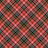 Seamless pattern in interesting black, white, red and dark green colors for plaid, fabric, textile, clothes, tablecloth and other things. Vector image. 2