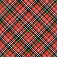 Seamless pattern in interesting black, white, red and dark green colors for plaid, fabric, textile, clothes, tablecloth and other things. Vector image. 2