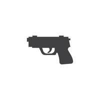icono de vector de plantilla de ilustración de pistola