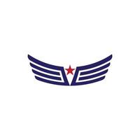 wing Falcon Logo Template vector