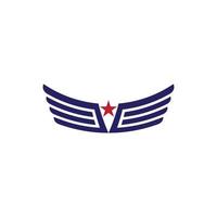 wing Falcon Logo Template vector