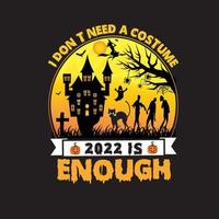 Halloween T shirt design vector