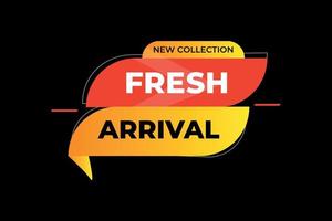 New collection fresh arrival vector element