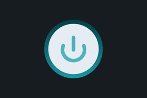 Power button switch vector
