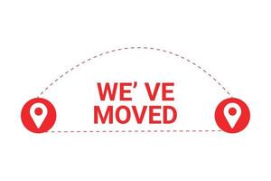 We have moved,changed location vector element