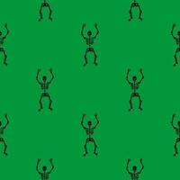Skeleton seamless pattern vector