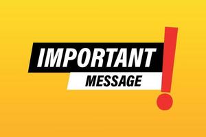 Important Message vector eliment and icon