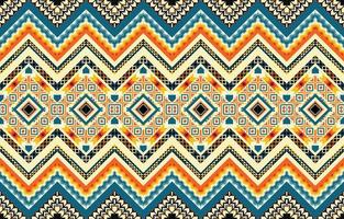 Geometric ethnic pattern seamless colorful oriental. seamless pattern. Design for fabric, curtain, background, carpet, wallpaper, clothing, wrapping, Batik, fabric, linoleum, Vector illustration.