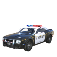 Polizeiauto 3D-Rendering png