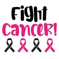 Fight cancer vector