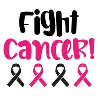 Fight cancer vector