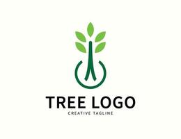 Tree logo design template vector
