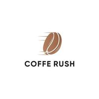 inspiración para el diseño del logotipo de granos de café vector