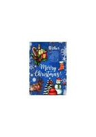 Merry Christmas vector sketch greeting card