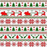 Christmas sweater seamless pattern background vector