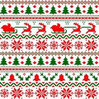 Christmas sweater seamless pattern background vector