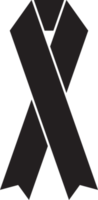 black awareness ribbon png