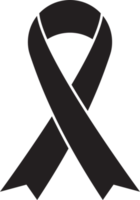 black awareness ribbon png