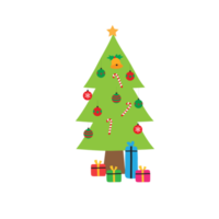 árbol de navidad sobre fondo transparente png