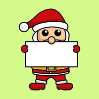 ilustración vectorial de santa claus en evento de navidad vector