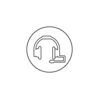 music handset icon image illustration vector design