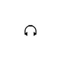 Diseño de vector de ilustración de imagen de icono de auricular de música