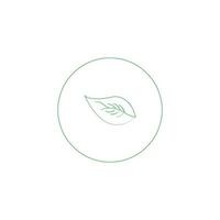 green leaf icon image illustration vector design natural