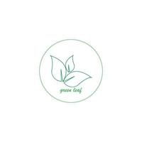 green leaf icon image illustration vector design natural