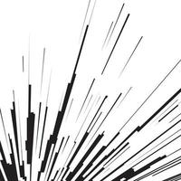 Comic book speed lines vector black color