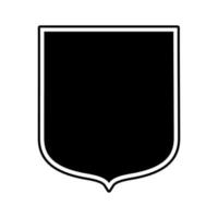 Shield vector symbol black color isolated