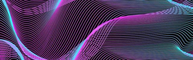 Abstract wave texture color gradient line vector