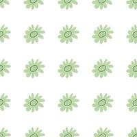 Floral seamless vector pattern with flowers. Spring flora. Simple hand-drawn kids style. Pretty ditsy for fabric, textile, wallpaper. Digital paper in white background