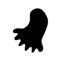 silueta fantasma de halloween en estilo abstracto vector