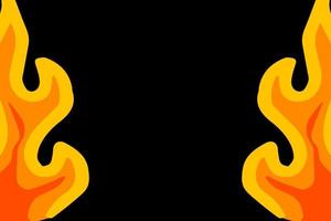 Flame Background Vector Art illustration designs