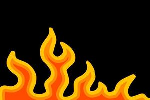 Flame Background Vector Art illustration designs