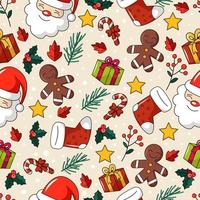 Seamless Pattern of Christmas Ornament vector