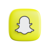 ilustração 3d do snapchat png