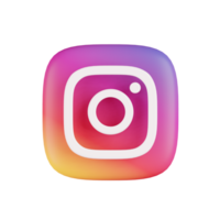 instagram 3d illustrazione png