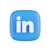 linkedin 3d illustrazione png