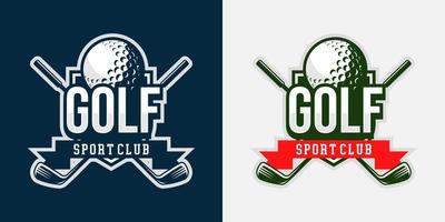 Golf logotype template. Modern logo and symbol of sport. Vintage and modern concept. Fit for apparel, brand, logo, symbol, banner, badge, emblem. High detail logo. Vector eps 10