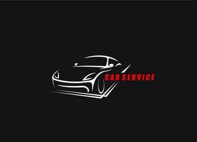 Car service icon, vehicle repair and auto mechanic vector