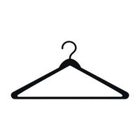 The clothes hanger icon. Wardrobe icon. Wardrobe sign. Vector illustration on a white background.