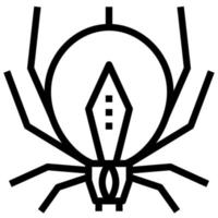 araña halloween insecto veneno imágenes prediseñadas icono vector