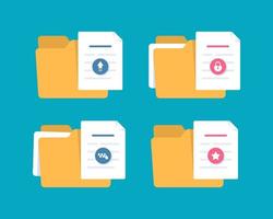 Uploading office file flat icon with gradient style. Uploading office document icon. File upload task icon for business and presentation vector