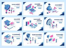 banner de concepto de análisis de inversión, planificación financiera, concepto de análisis de datos, concepto de negocio para marketing, análisis y lluvia de ideas, ilustración de vector de icono de diseño plano