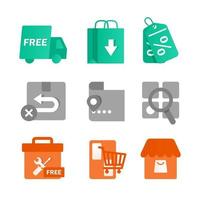 E-commerce business finance shop shopping icon vector