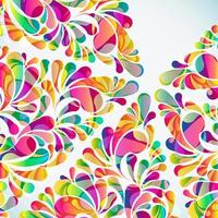 Abstract colorful arc-drop background. Vector. vector