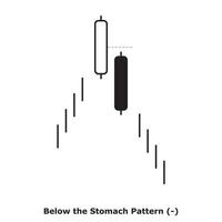 Below the Stomach Pattern - White and Black - Round vector