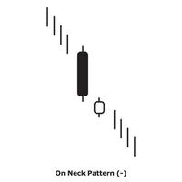 On Neck Pattern - White and Black - Round vector